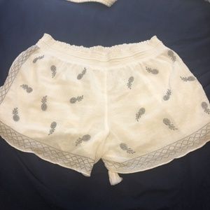 J-Crew Flowy Pineapple shorts